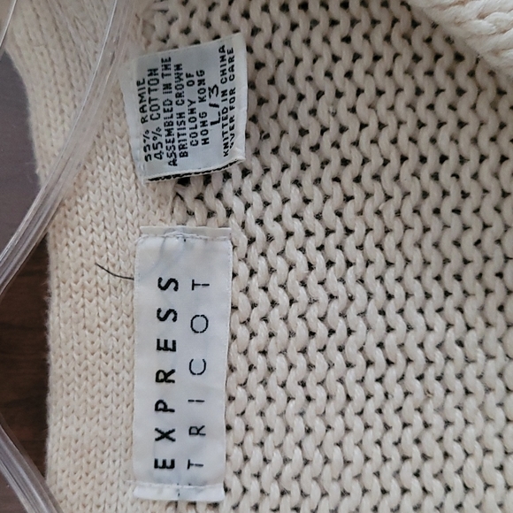 Express Tricot Embellished Beaded Buttons Dressy Cardigan Sweater - Size Large - Picture 4 of 10